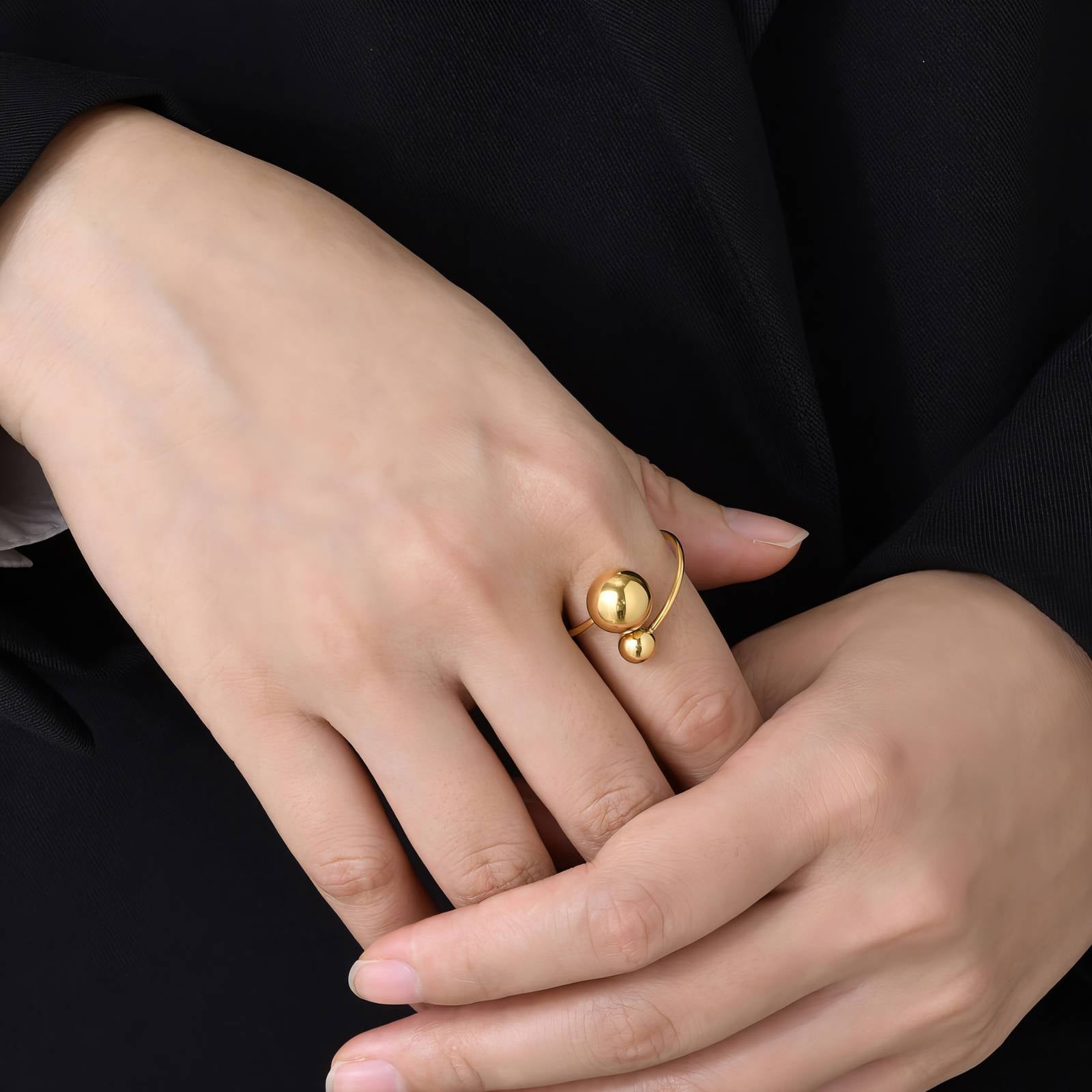 The Orb Elegance Open Ring
