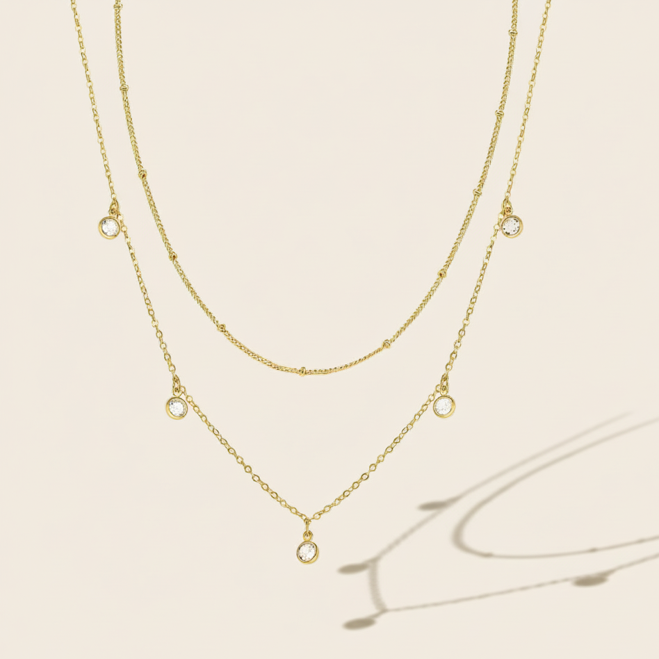 The Cascading Brilliance Layered Necklace