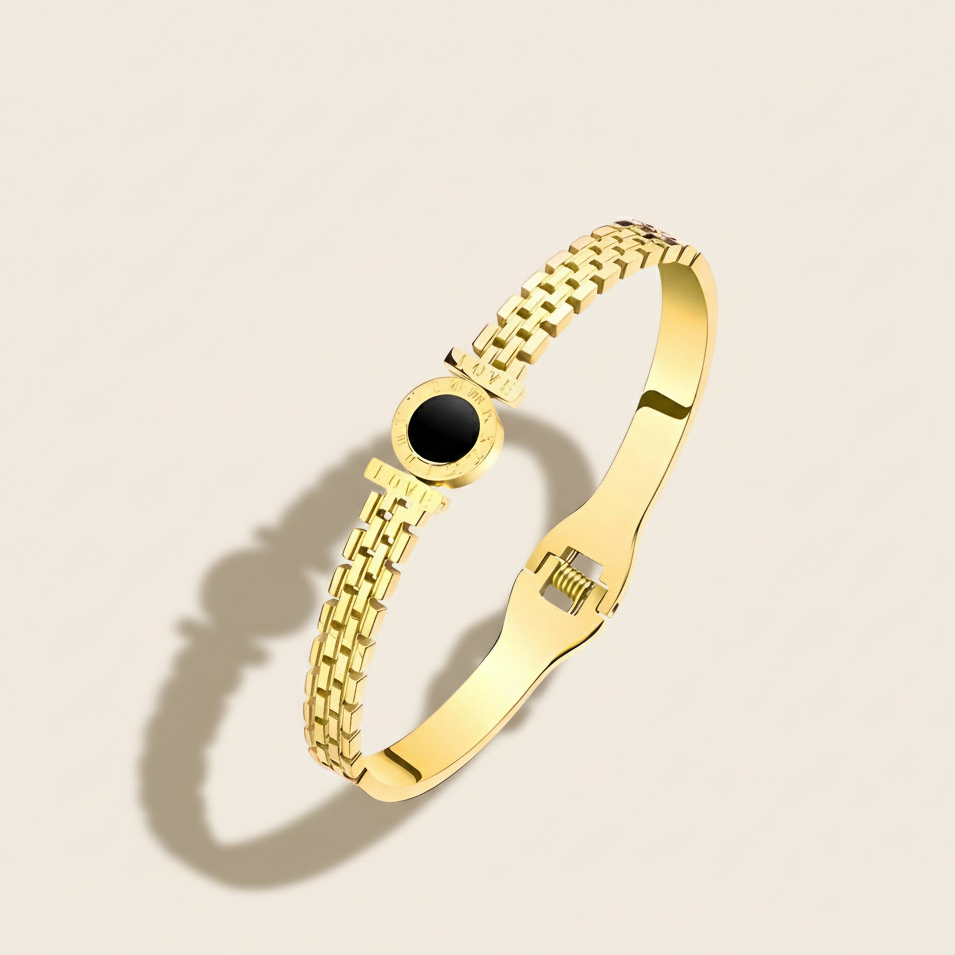 The Luxe Link Hinged Bangle